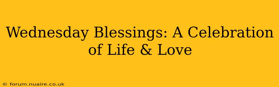 Wednesday Blessings: A Celebration of Life & Love